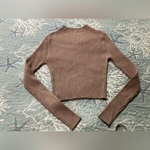 Shein woman size large US 8-10 long sleeve cropped sweater NWOT